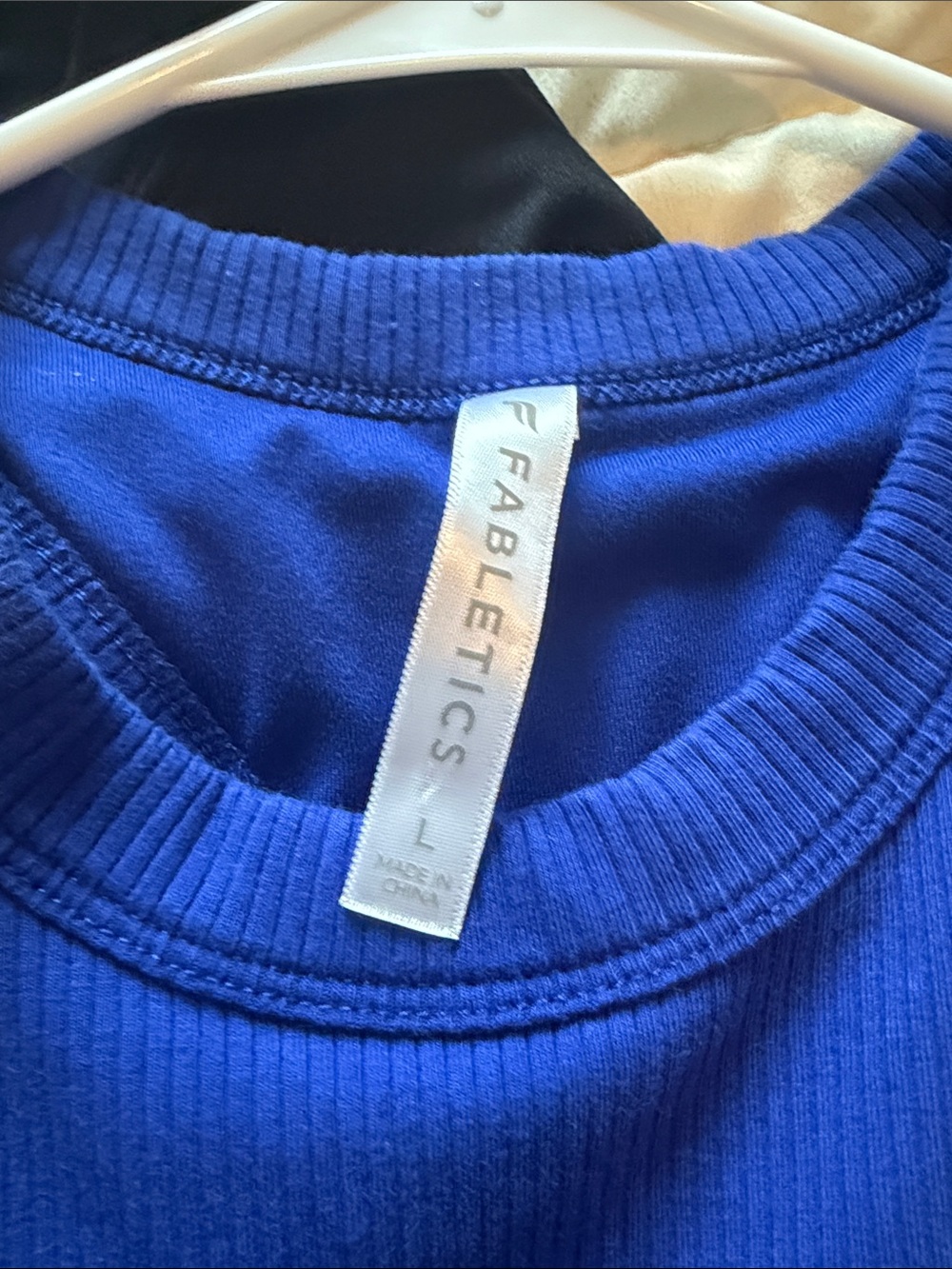 Fabletics Royal Blue Ribbed Tank Top - Picture 3 of 3